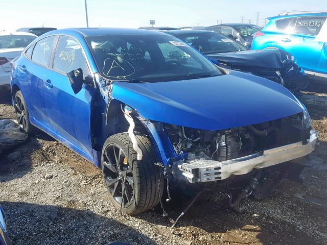 2HGFC2F88KH511711 - 2019 HONDA CIVIC SPOR BLUE photo 1