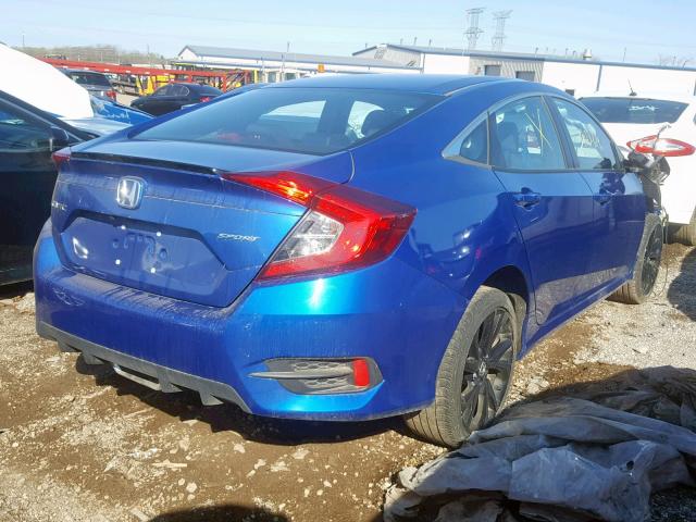 2HGFC2F88KH511711 - 2019 HONDA CIVIC SPOR BLUE photo 4