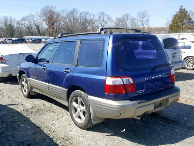 JF1SF655X1H735091 - 2001 SUBARU FORESTER S BLUE photo 3