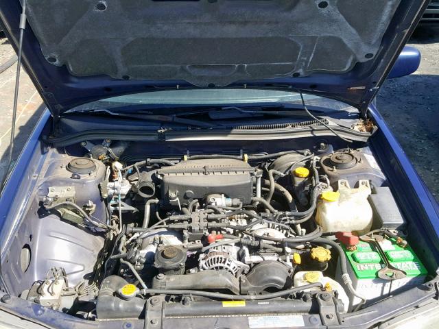 JF1SF655X1H735091 - 2001 SUBARU FORESTER S BLUE photo 7