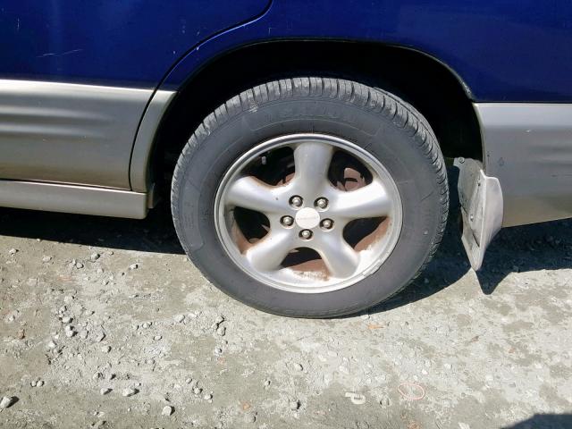 JF1SF655X1H735091 - 2001 SUBARU FORESTER S BLUE photo 9