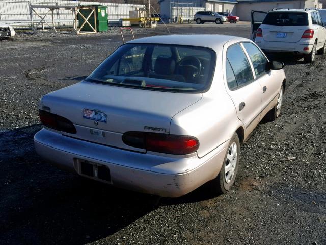 1Y1SK5261VZ408359 - 1997 GEO PRIZM BASE 金色 照片 4