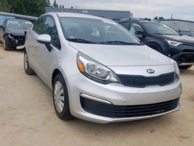 KNADM4A35G6564866 - 2016 KIA RIO LX SILVER photo 1