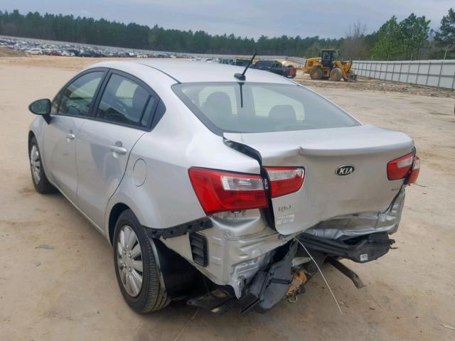 KNADM4A35G6564866 - 2016 KIA RIO LX SILVER photo 3