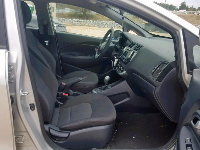 KNADM4A35G6564866 - 2016 KIA RIO LX SILVER photo 5