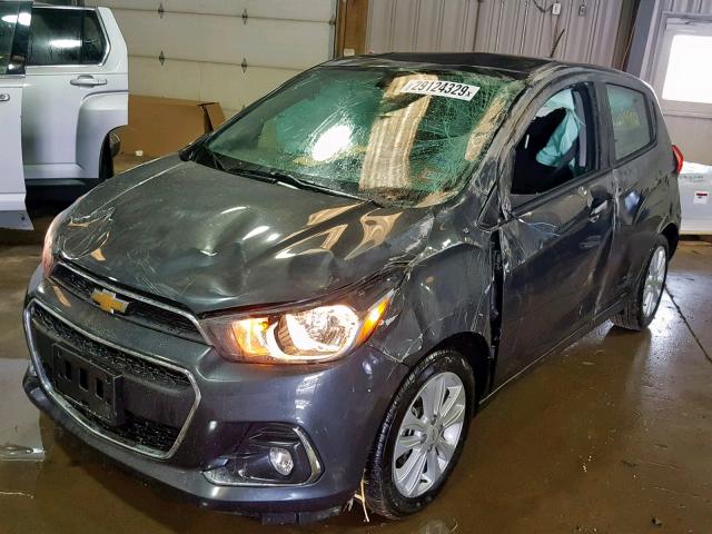 KL8CD6SAXJC444876 - 2018 CHEVROLET SPARK 1LT SILVER photo 2