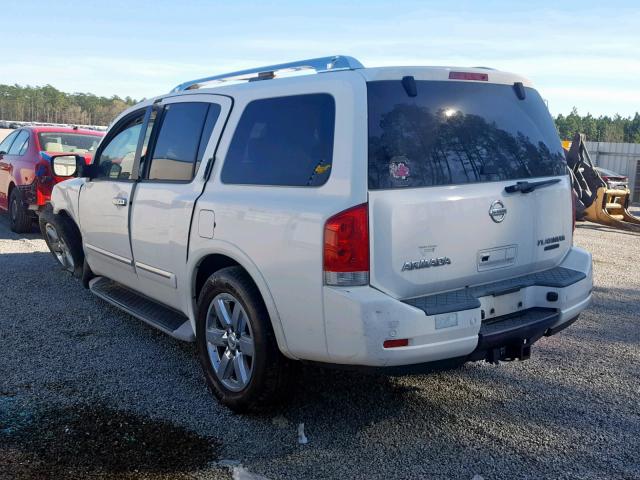 5N1BA0NF3AN609196 - 2010 NISSAN ARMADA PLA WHITE photo 3