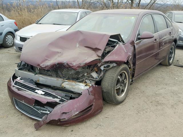 2G1WT58K379405024 - 2007 CHEVROLET IMPALA LT PURPLE photo 2