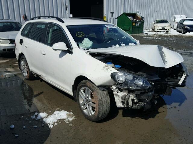 3VWPL7AJ6EM605888 - 2014 VOLKSWAGEN JETTA TDI WHITE photo 1