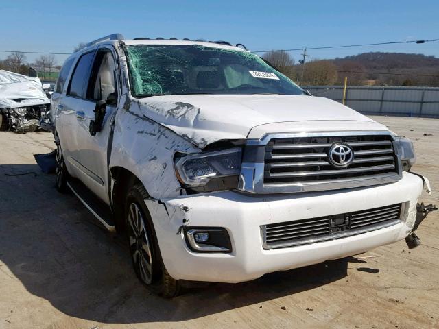 5TDKY5G15JS071562 - 2018 TOYOTA SEQUOIA LI WHITE photo 1