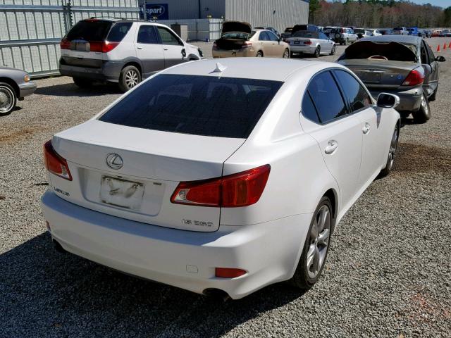 JTHBK262395096826 - 2009 LEXUS IS 250 WHITE photo 4