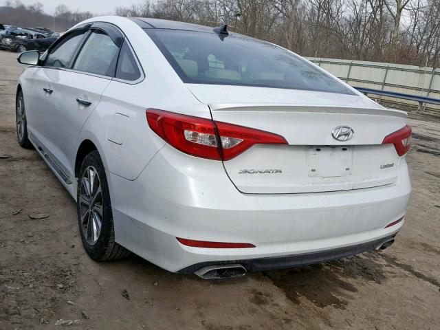 5NPE34AF6GH436324 - 2016 HYUNDAI SONATA SPO WHITE photo 3