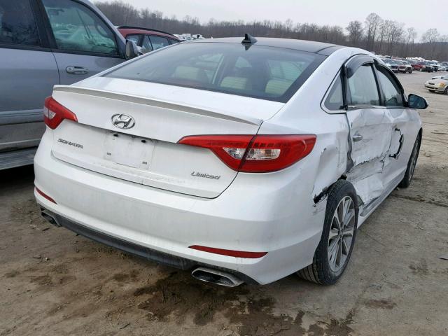 5NPE34AF6GH436324 - 2016 HYUNDAI SONATA SPO WHITE photo 4