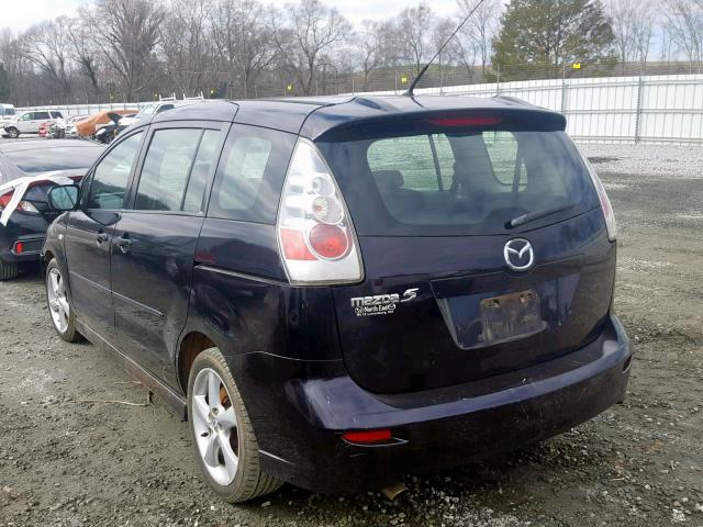 JM1CR293270149399 - 2007 MAZDA 5 BLACK photo 3