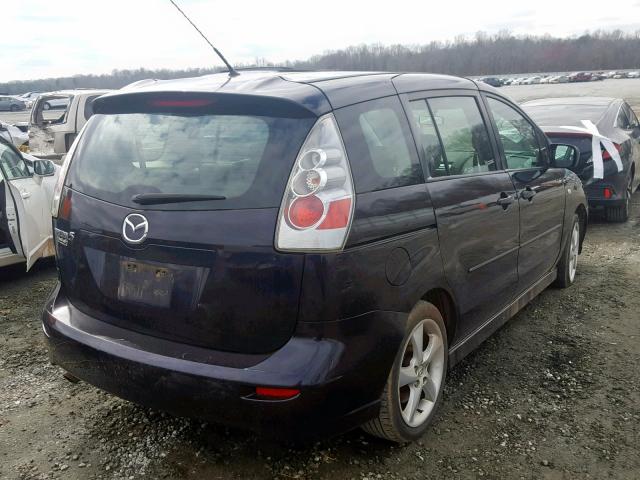 JM1CR293270149399 - 2007 MAZDA 5 BLACK photo 4