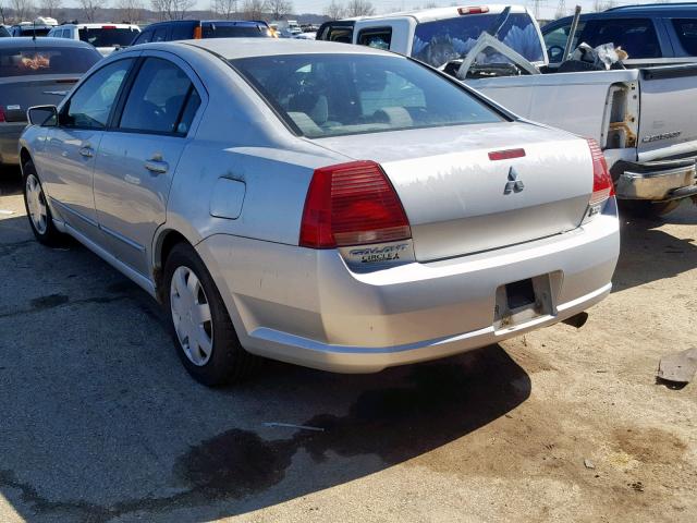 4A3AB36S64E121954 - 2004 MITSUBISHI GALANT LS SILVER photo 3