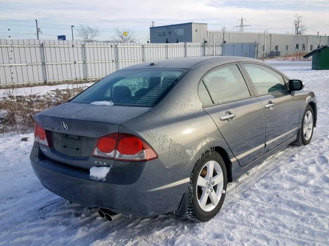2HHFD5F79AH201079 - 2010 ACURA CSX TECHNO GRAY photo 4