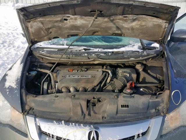 2HHFD5F79AH201079 - 2010 ACURA CSX TECHNO GRAY photo 7