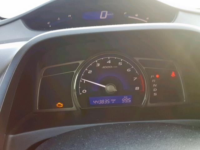 2HHFD5F79AH201079 - 2010 ACURA CSX TECHNO GRAY photo 8