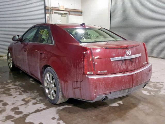 1G6DT57V290123452 - 2009 CADILLAC CTS HI FEA RED photo 3