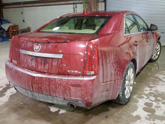 1G6DT57V290123452 - 2009 CADILLAC CTS HI FEA RED photo 4