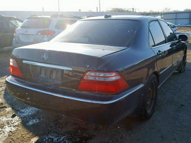 JH4KA96634C001085 - 2004 ACURA 3.5RL BLACK photo 4