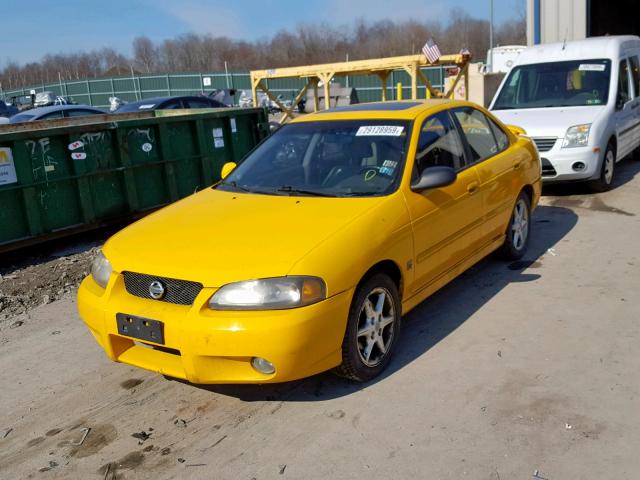 3N1AB51D03L720793 - 2003 NISSAN SENTRA SE- YELLOW photo 2