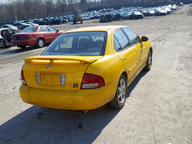 3N1AB51D03L720793 - 2003 NISSAN SENTRA SE- YELLOW photo 4