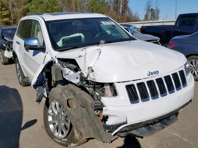 1C4RJFBG4EC103543 - 2014 JEEP GRAND CHER WHITE photo 1