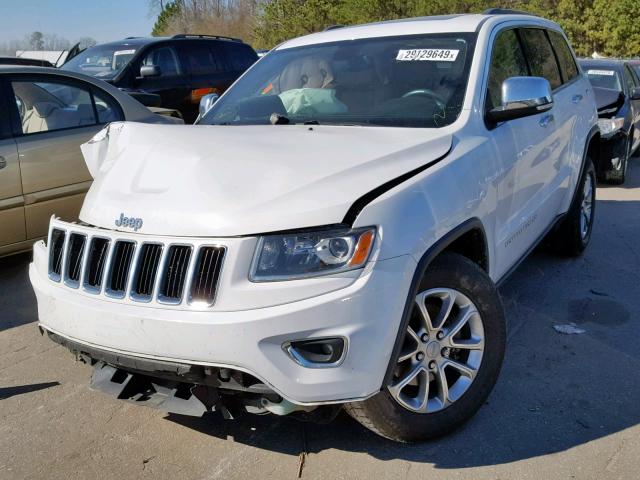 1C4RJFBG4EC103543 - 2014 JEEP GRAND CHER WHITE photo 2