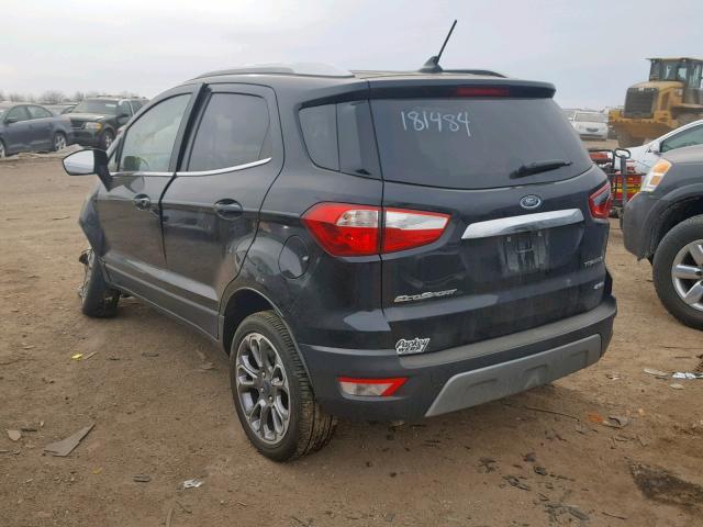 MAJ6P1WL3JC181484 - 2018 FORD ECOSPORT T BLACK photo 3