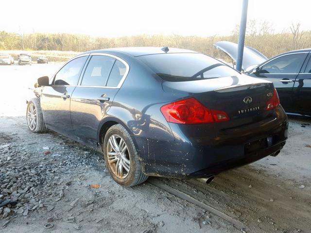 JN1CV6AR5CM971638 - 2012 INFINITI G37 BLUE photo 3