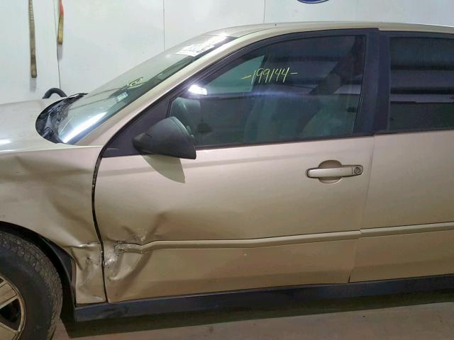 1G1ZT54875F200088 - 2005 CHEVROLET MALIBU LS GOLD photo 10