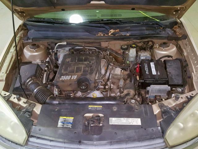 1G1ZT54875F200088 - 2005 CHEVROLET MALIBU LS GOLD photo 7