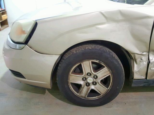 1G1ZT54875F200088 - 2005 CHEVROLET MALIBU LS GOLD photo 9