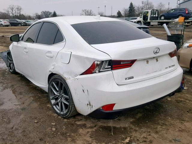 JTHCF1D28F5019368 - 2015 LEXUS IS 250 WHITE photo 3