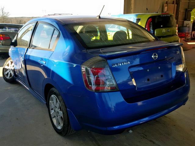 3N1AB6AP6AL710637 - 2010 NISSAN SENTRA 2.0 BLUE photo 3