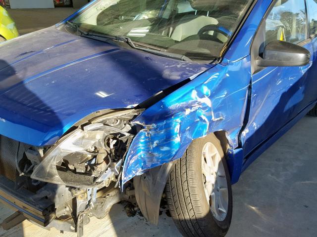 3N1AB6AP6AL710637 - 2010 NISSAN SENTRA 2.0 BLUE photo 9