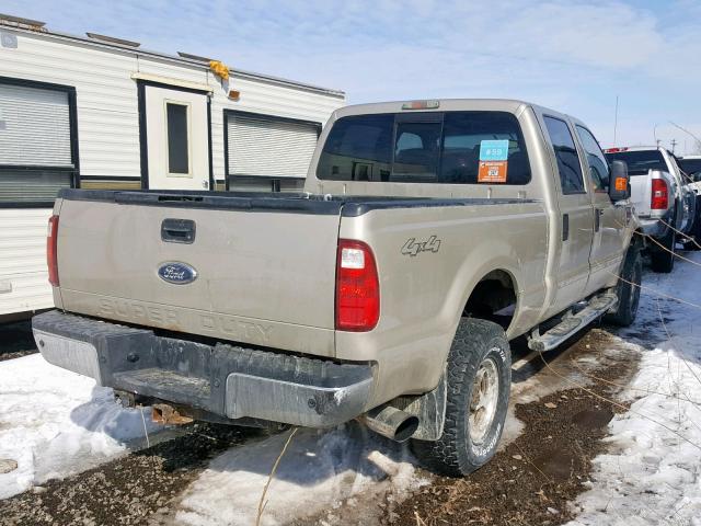 1FTWW31R28EA99295 - 2008 FORD F350 SRW S GOLD photo 4