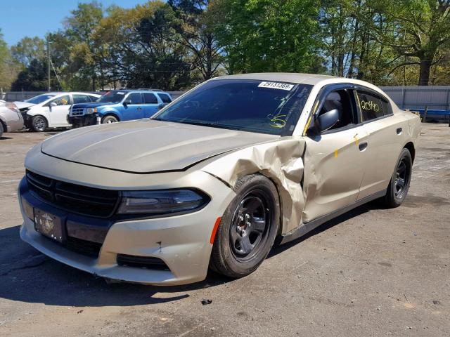 2C3CDXAG9HH668655 - 2017 DODGE CHARGER PO GOLD photo 2