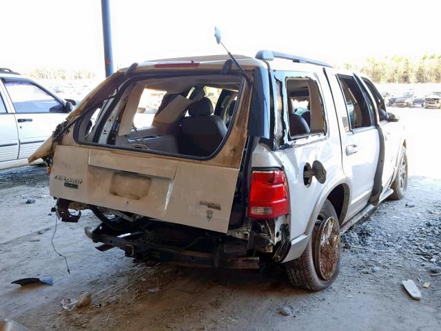 1FMZU64W75ZA04641 - 2005 FORD EXPLORER E WHITE photo 4