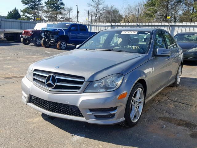 WDDGF4HB7ER304526 - 2014 MERCEDES-BENZ C 250 GRAY photo 2