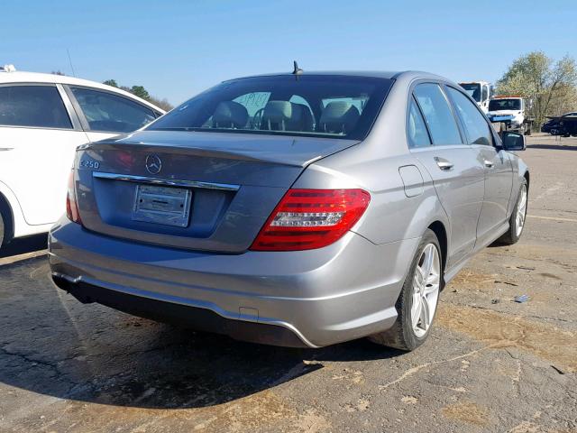 WDDGF4HB7ER304526 - 2014 MERCEDES-BENZ C 250 GRAY photo 4