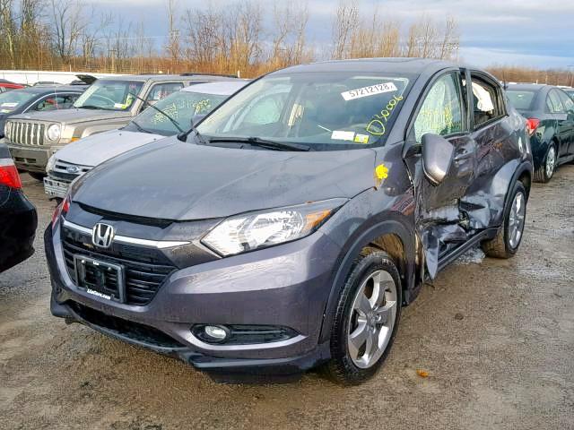 3CZRU6H55HM722534 - 2017 HONDA HR-V EX GRAY photo 2