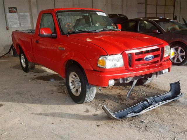 1FTYR10D58PB02320 - 2008 FORD RANGER RED photo 1