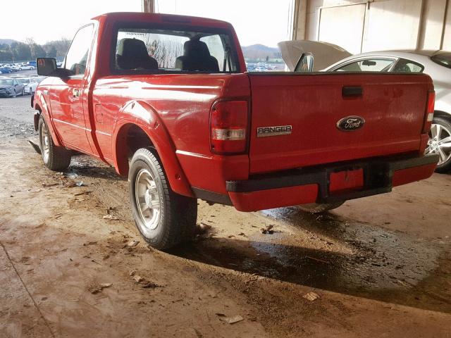 1FTYR10D58PB02320 - 2008 FORD RANGER RED photo 3