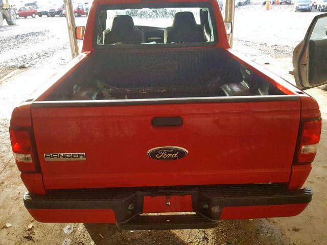 1FTYR10D58PB02320 - 2008 FORD RANGER RED photo 6