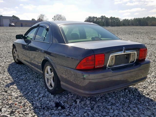 1LNHM87A12Y655899 - 2002 LINCOLN LS BLACK photo 3