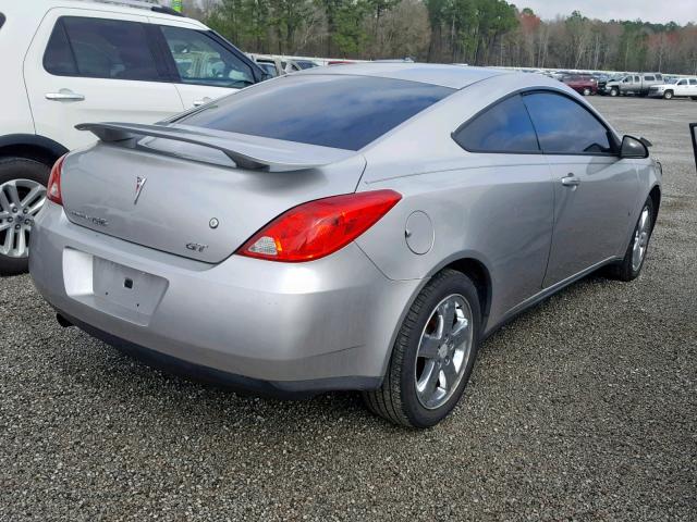 1G2ZH17N184286599 - 2008 PONTIAC G6 GT SILVER photo 4