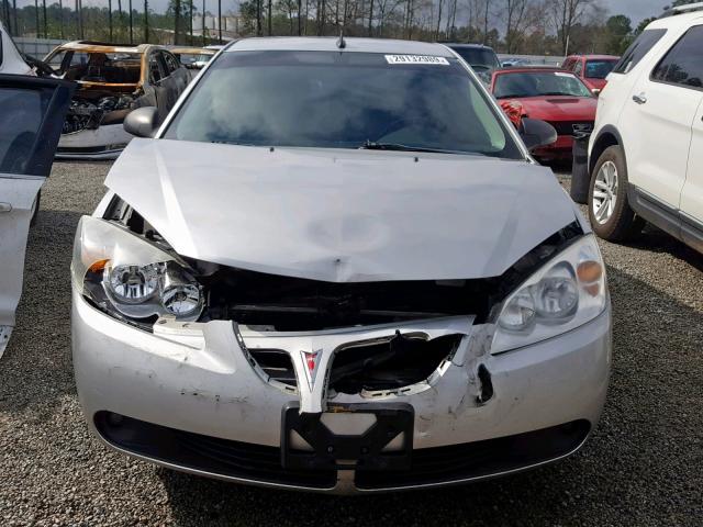 1G2ZH17N184286599 - 2008 PONTIAC G6 GT SILVER photo 9